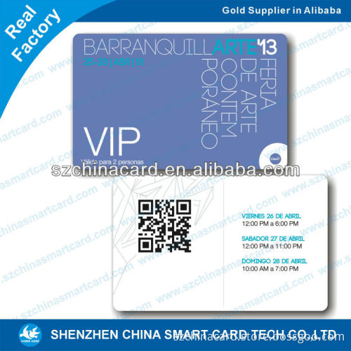 printed pvc 2d qr code scratch card